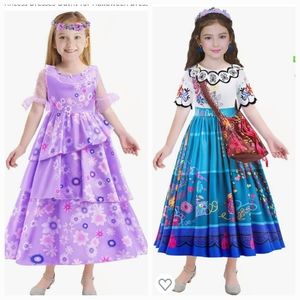 Two Encanto Costumes-Isabella and Mirabel 6-7 years old